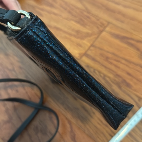 Kate Spade navy blue sparkly cross body bag with bow - Picture 7 of 7